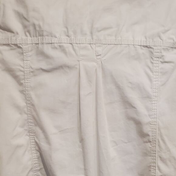 Eddie Bauer Women's White Blazer / Jacket Pleated Sleeves Button Down Size Small - Picture 7 of 8
